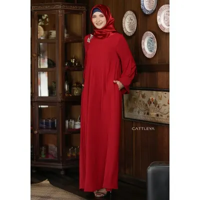 RAUDHAH ABAYA - TANGO RED (3)